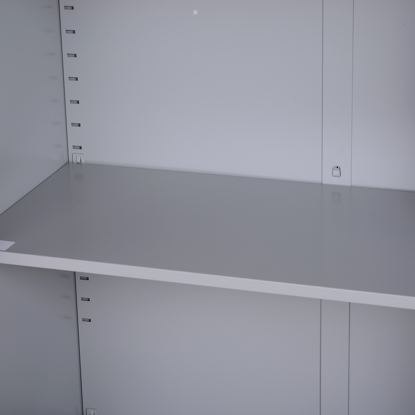 Aktenschrank Stahlschrank Mehrzweckschrank mit verstellbarem Regal und Schloss für Arbeitszimmer Wohnzimmer Grau