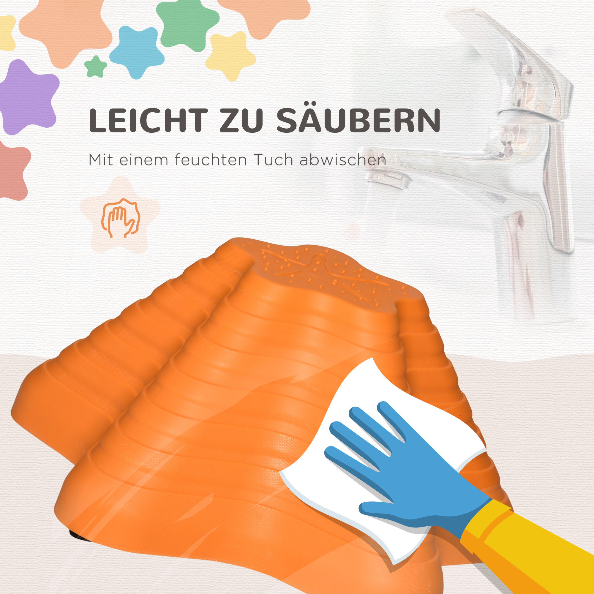 Balance-Steine, Trittsteine, 11 Stück, stapelbar, rutschfest, robust, für innen und außen, belastbar bis 80 kg