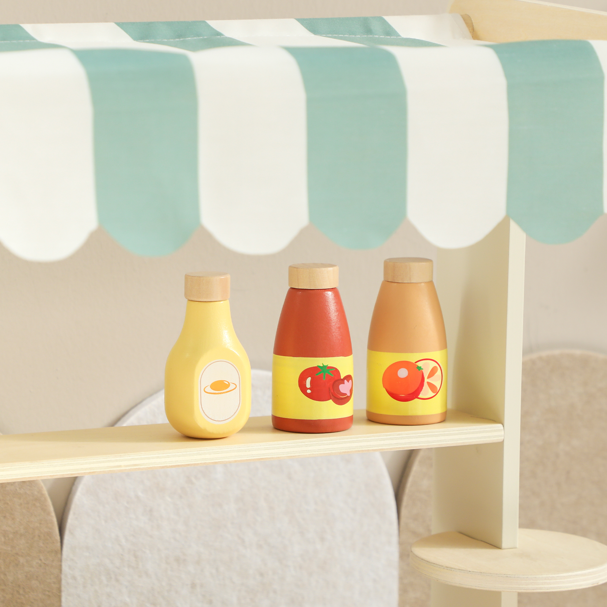 Kaufladen für Kinder Kaufladen Supermarkt mit Kasse Scanner Tafel 34 Spielzubehör Grün