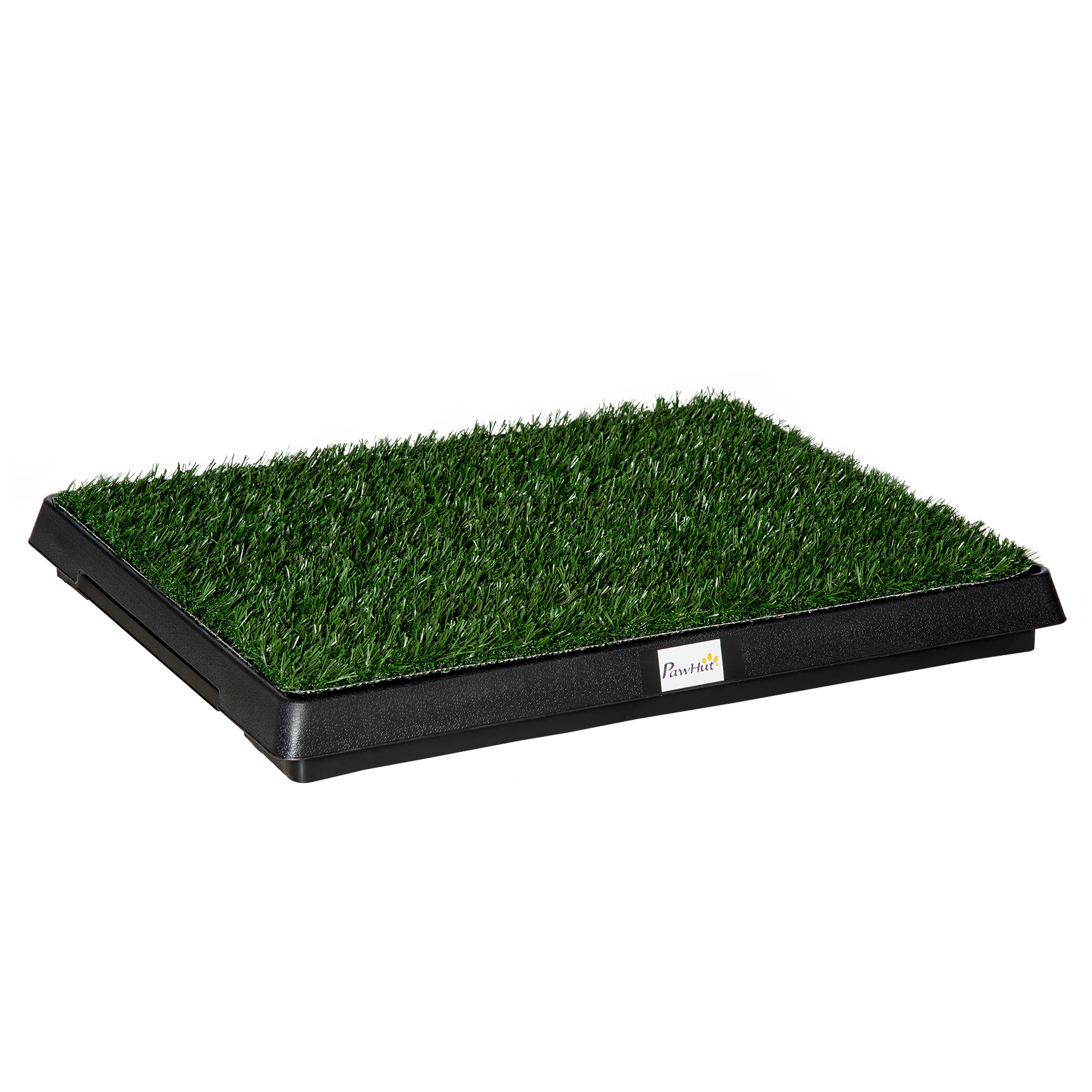 Hundetoilette mit Gras 63 x 51 cm Hundeklo Waschbar Welpentoilette Welpenklo mit herausnehmbarer Schublade, Trainingsunterlage für Kleine Hunde Große Hunde