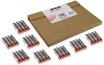 Micro-Batterien ARCAS Alkaline, Typ AAA/LR03, 1,5V, 36er Flat-Pack