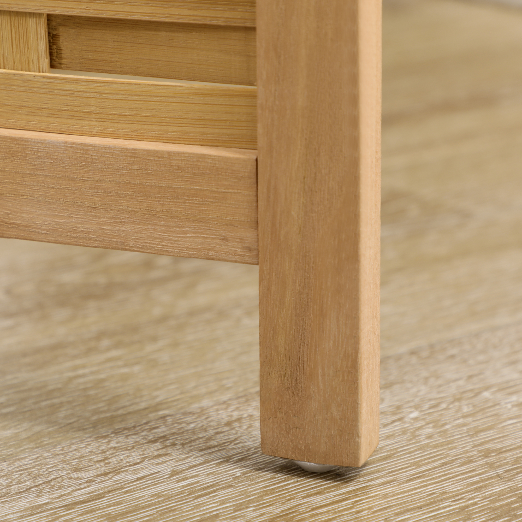 4-teiliger Raumteiler, 160 x 170 cm Faltbarer Sichtschutz aus Bambus für Wohnzimmer, Schlafzimmer, Natur