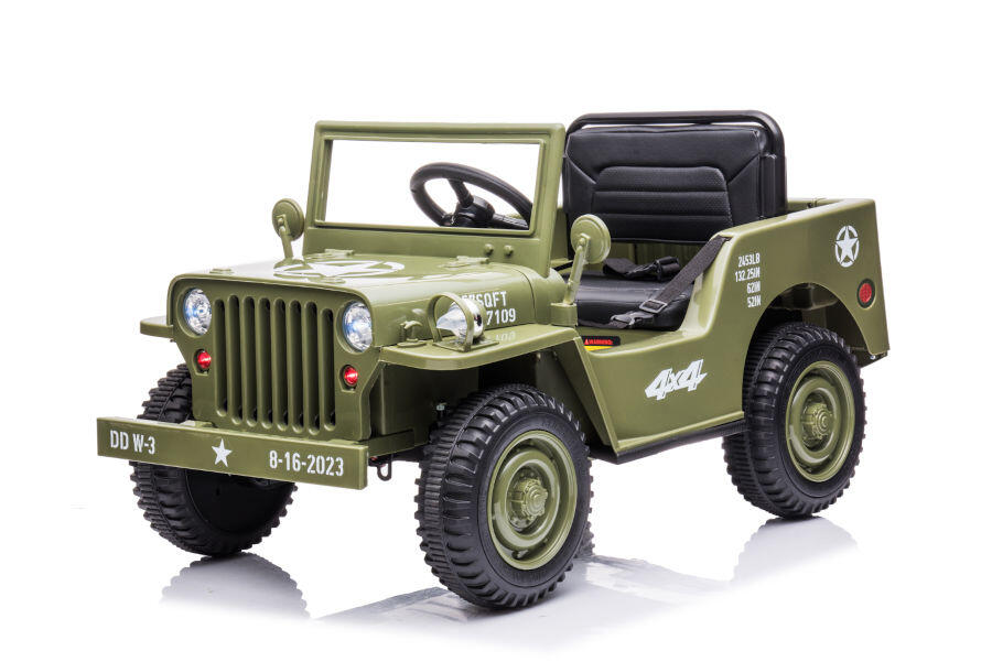 Kinderfahrzeug Offroad Militär Grün