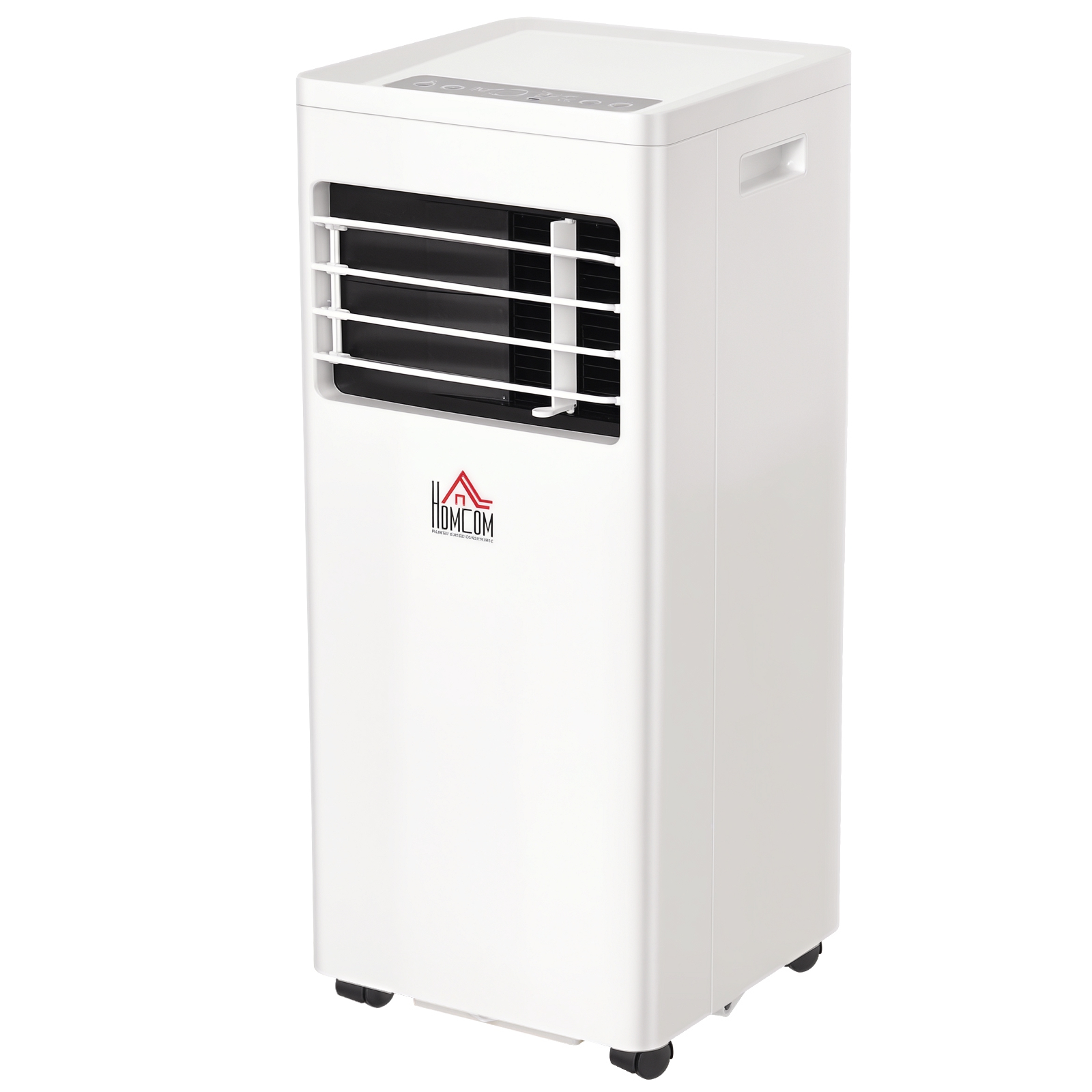 mobile Klimaanlage, 7000BTU 3-in-1 Klimagerät - Kühlen, Entfeuchtung und Ventilation - Luftentfeuchter, Ventilator, mit Fernbedienung 24h Timer, 2 Geschwindigkeitsstufen, für 10-26 m², Weiß