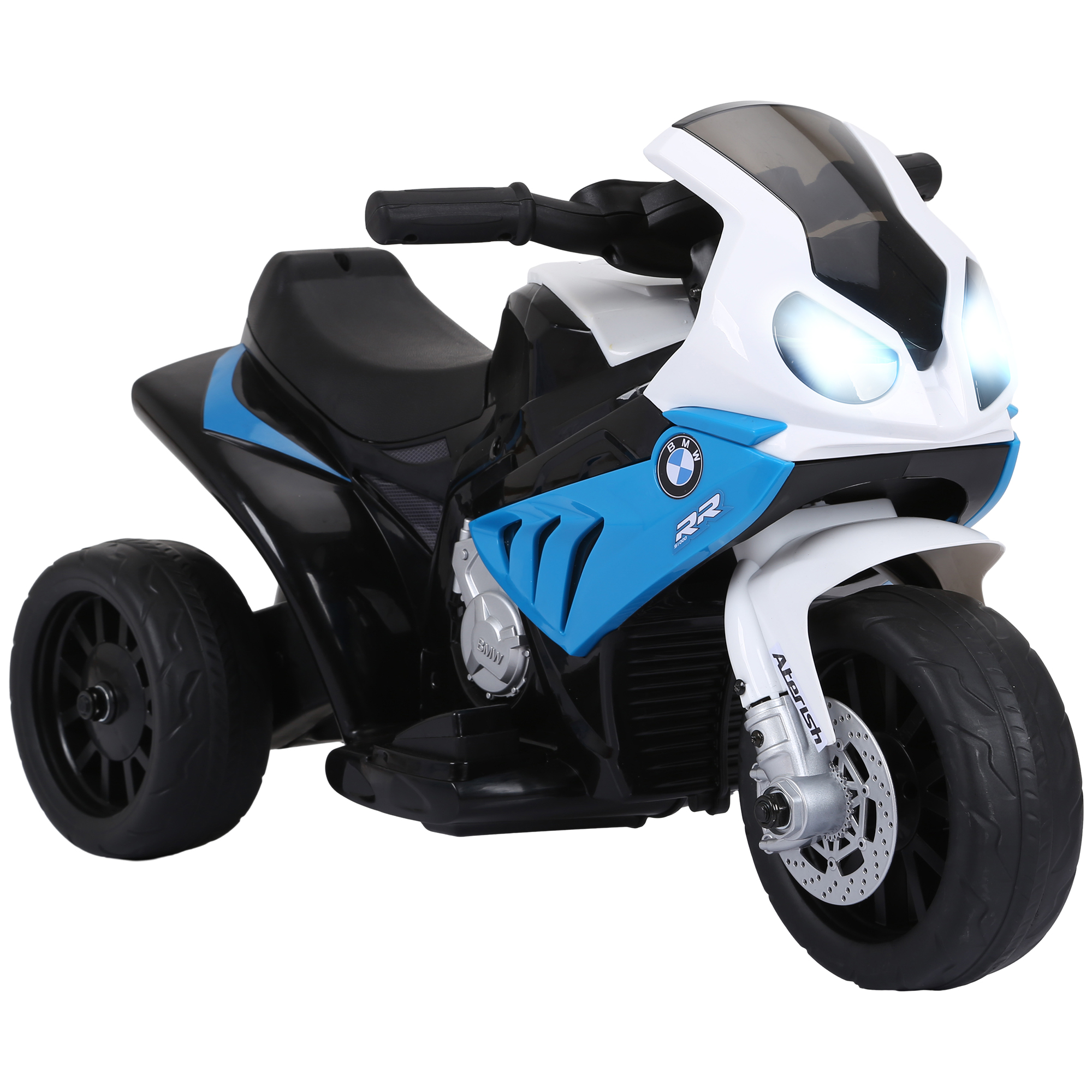 Elektro Motorrad Kinder BMW S1000RR 6V Elektromotorrad mit Scheinwerfer Musik 2,5 km/h für Kinder 18-36 Monaten Blau