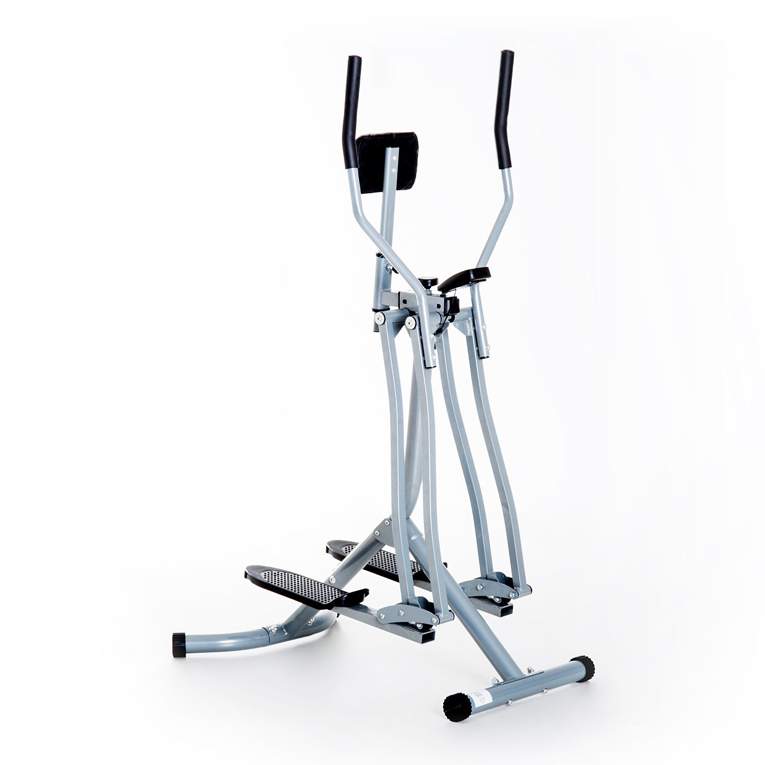 Crosstrainer, Heimtrainer, LCD-Display, einstellbares Brustpolster, Stahl, Silber, 96 x 60 x 152cm Crosstrainer, Heimtrainer, LCD-Display, einstellbares Brustpolster, Stahl, Silber, 96 x 60 x 152cm
