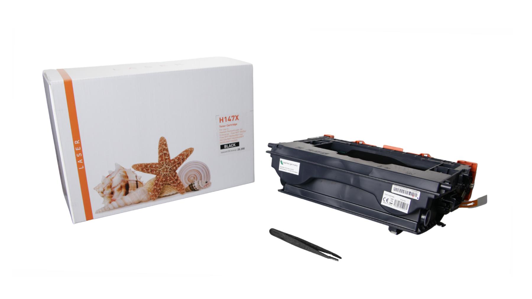 147X alternativ Toner black für HP / W1470X / 25.200 Seiten