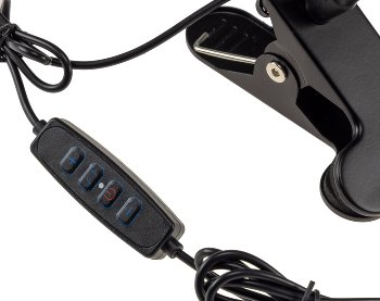 LED Klemmleuchte mit USB-Betrieb, 40cm Schwanenhals, dimmbar, 55lm