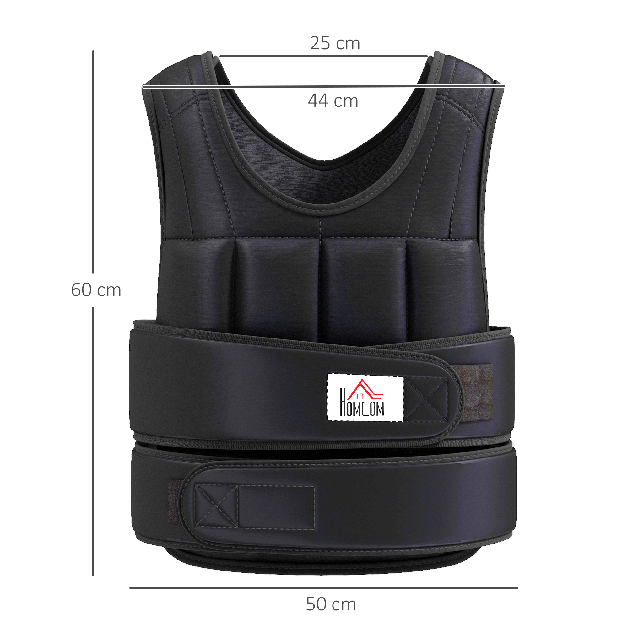 Gewichtsweste 10 KG verstellbare Trainingsweste mit herausnehmenbar Gewichten Schwarz