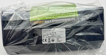 2-fach Steckdosenblock+ 2x USB,anthrazit, 250V~/ 16A, Aufbaumontage, USB 3,1A