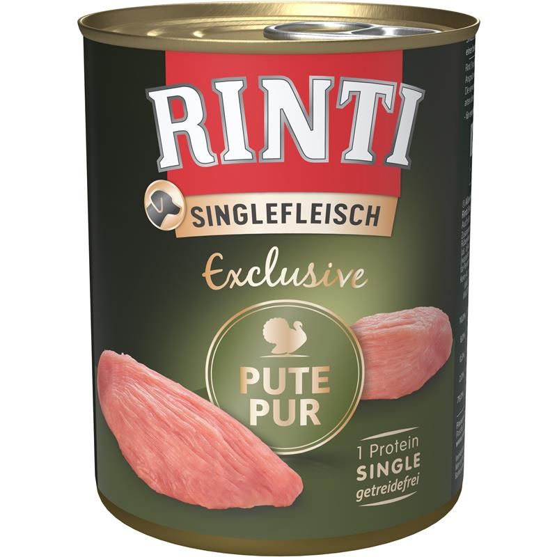 Rinti Singlefleisch Exclusive Pute Pur 800g Rinti Singlefleisch Exclusive Pute Pur 800g