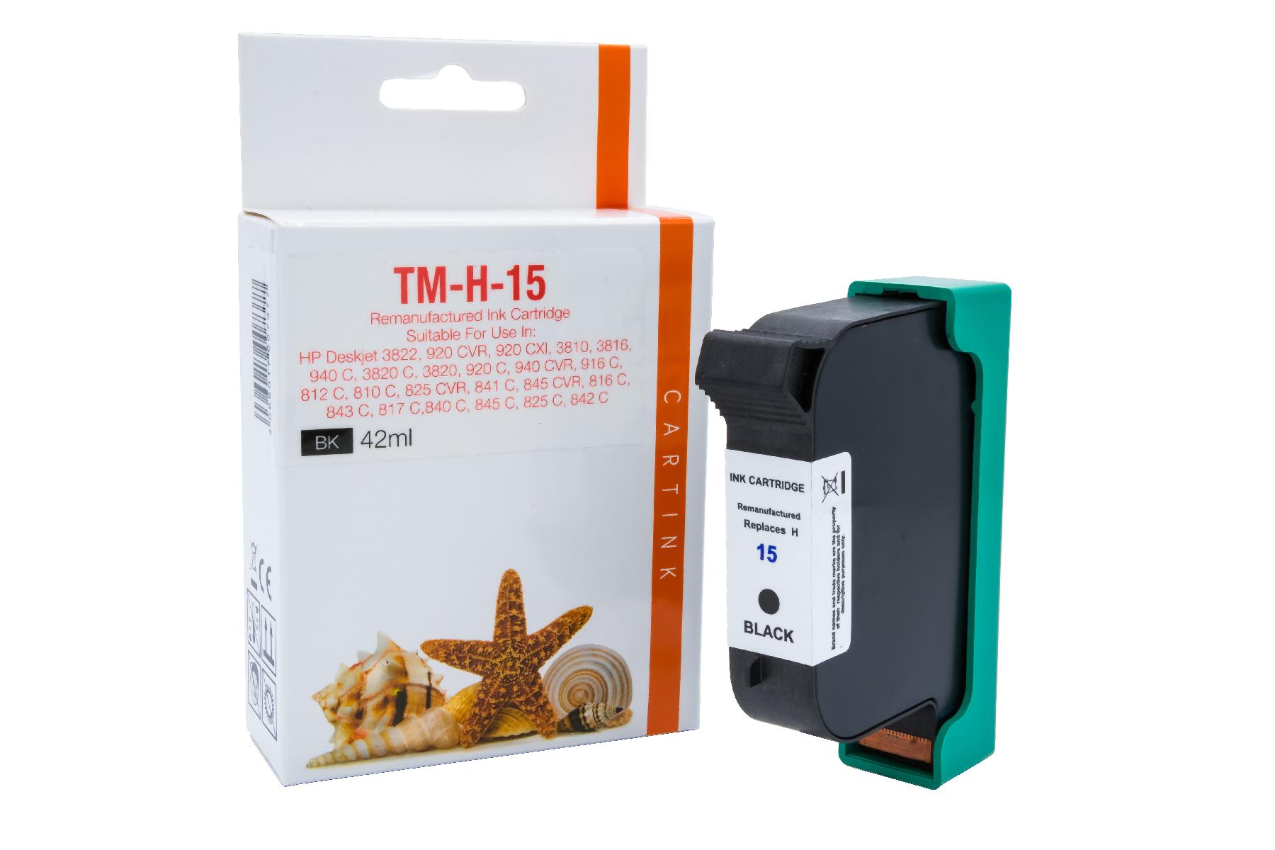 15D Refill Tinte black für HP / C6615D / 42 15D Refill Tinte black für HP / C6615D / 42