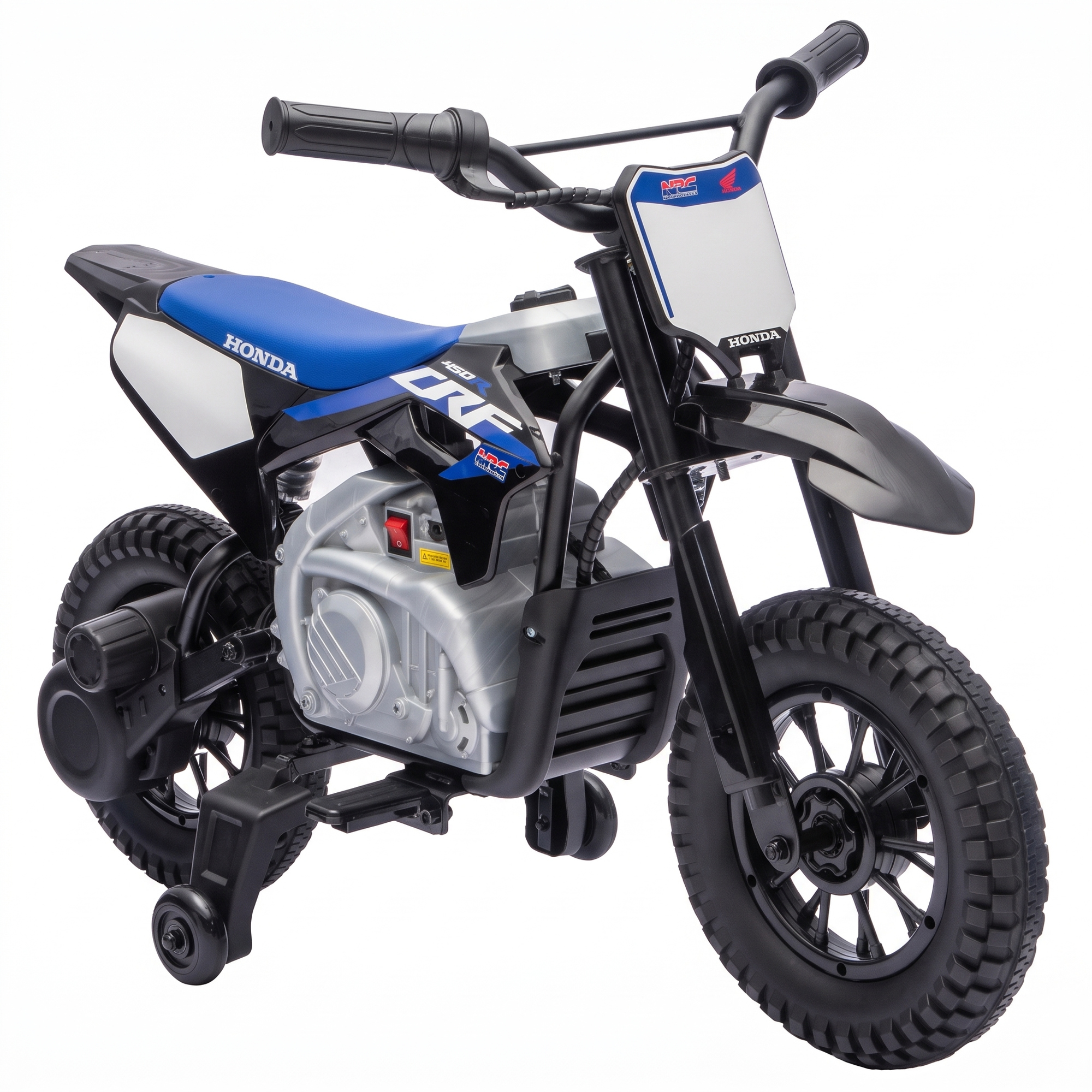 Elektro Motorrad Kinder HONDA CRF 450R 12V Kinder Motocross mit 35W Motor Lithium Akku Hinterradfederung 12 Zoll Rädern
