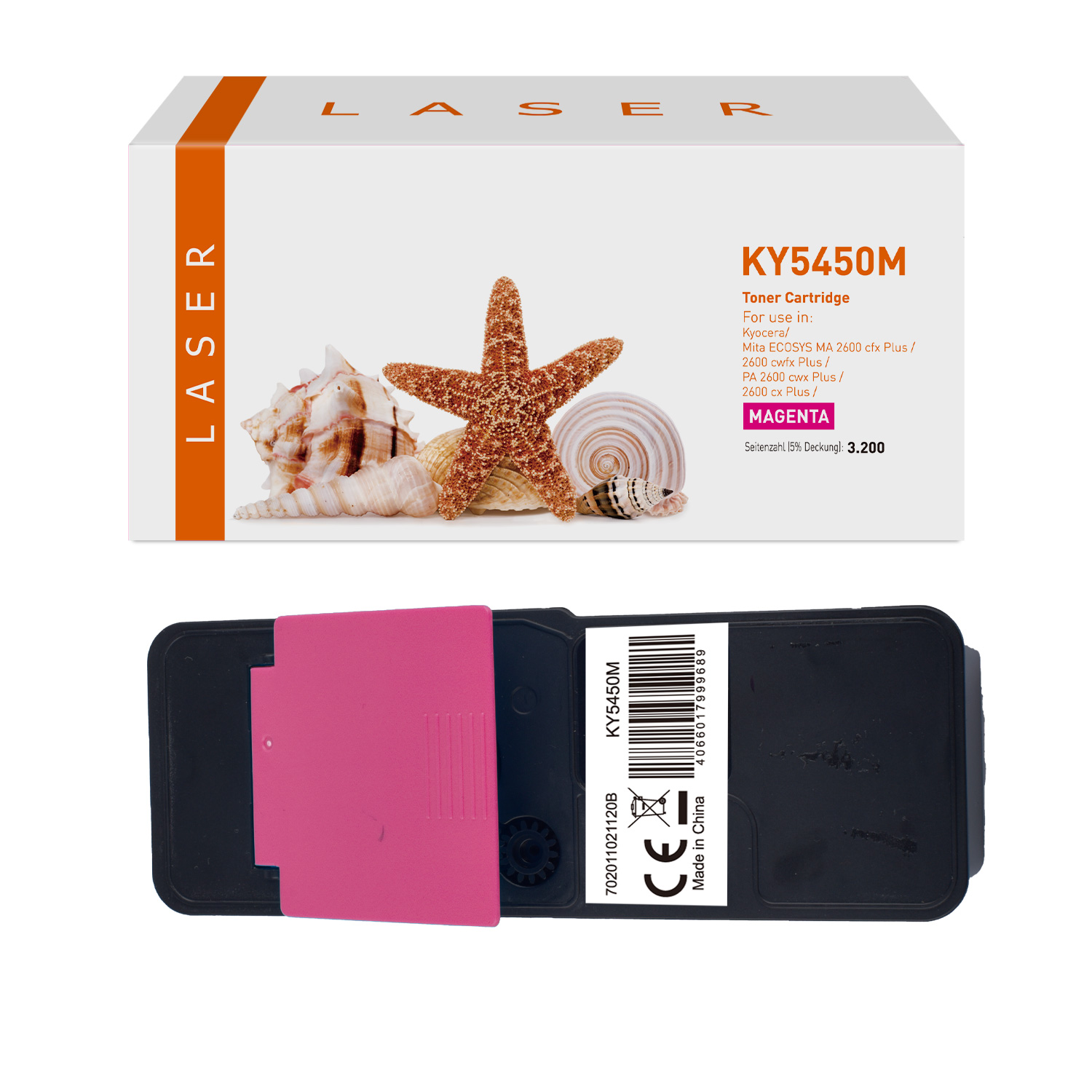 TK5450M alternativ Toner Magenta für Kyocera / TK5450 / 3.200 Seiten TK5450M alternativ Toner Magenta für Kyocera / TK5450 / 3.200 Seiten