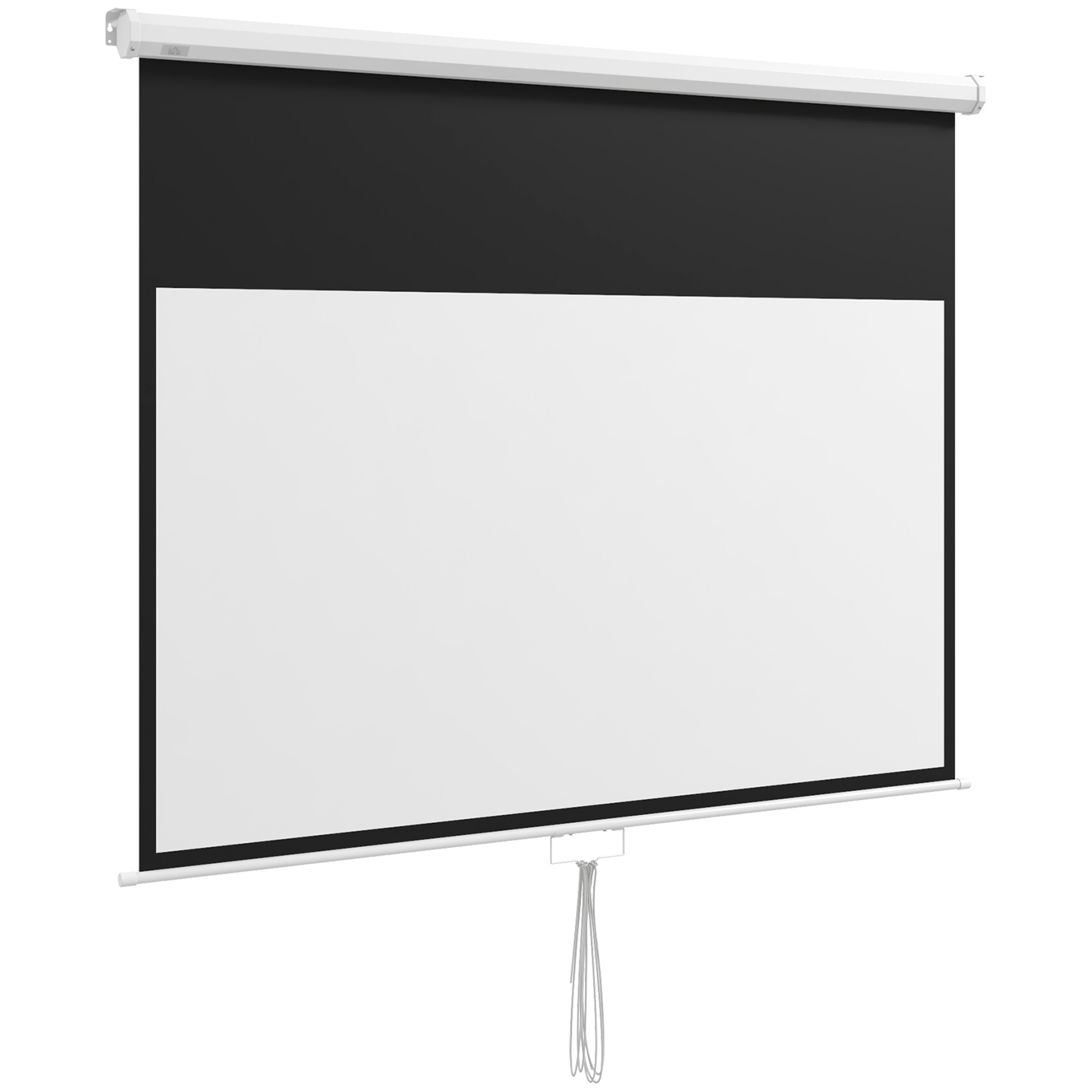 Beamer-Leinwand, inkl, Ständer, Wand- oder Deckenmontage, 16:9 Seitenverhältnis, 172x96 cm, Weiß Beamer-Leinwand, inkl, Ständer, Wand- oder Deckenmontage, 16:9 Seitenverhältnis, 172x96 cm, Weiß