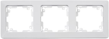 MILOS 3-fach Rahmen, weiß matt