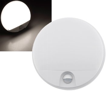 LED Wandleuchte "PAYAR" IP54, 4000K, 15W, 1570lm, 140° Bewegungsmelder