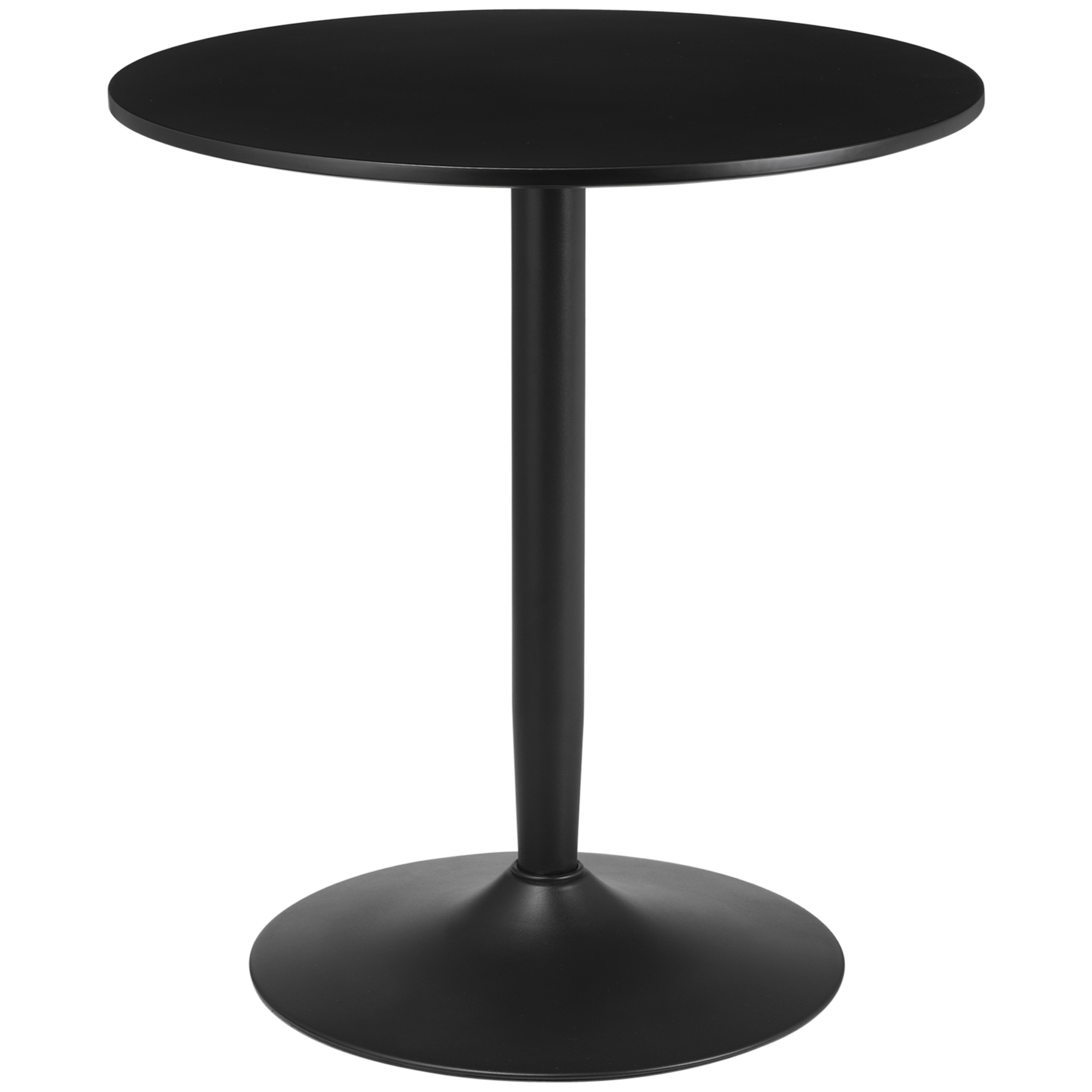 Esstisch für 2 Personen, runde Tischplatte, Stahlfuß, schwarz, 70 x 70 x 75 cm Esstisch für 2 Personen, runde Tischplatte, Stahlfuß, schwarz, 70 x 70 x 75 cm