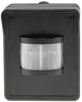 Funk-Bewegungsmelder für "Pilota Casa" / IP44, 90°/8m PIR, Aufputz, schwarz