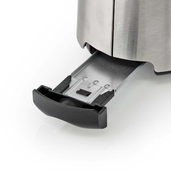 Toaster | 1 Langer Schlitz | Bräunungsstufen: 6 | Auftaufunktion | Aluminium
