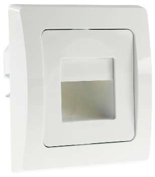 DELPHI LED-Einbauleuchte "COB" weiß, 80x80mm, 3000k, warmweiß, 55 Lumen