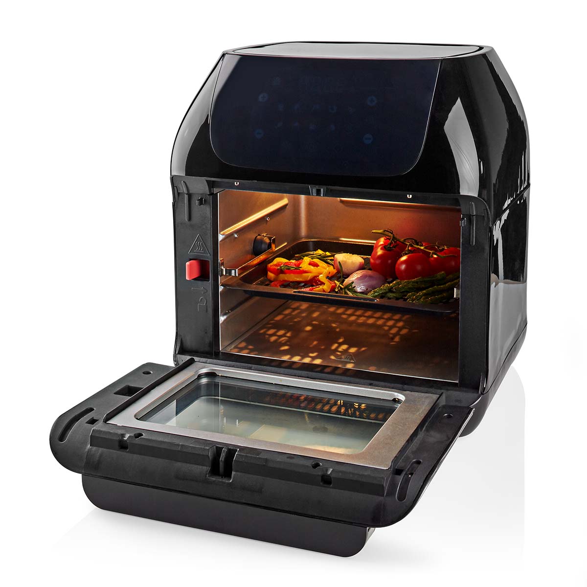 Heißluft Fritteuse | 12 l | Timer: 60 min | Anzahl voreingestellter Programme: 9 | Digital | schwarz