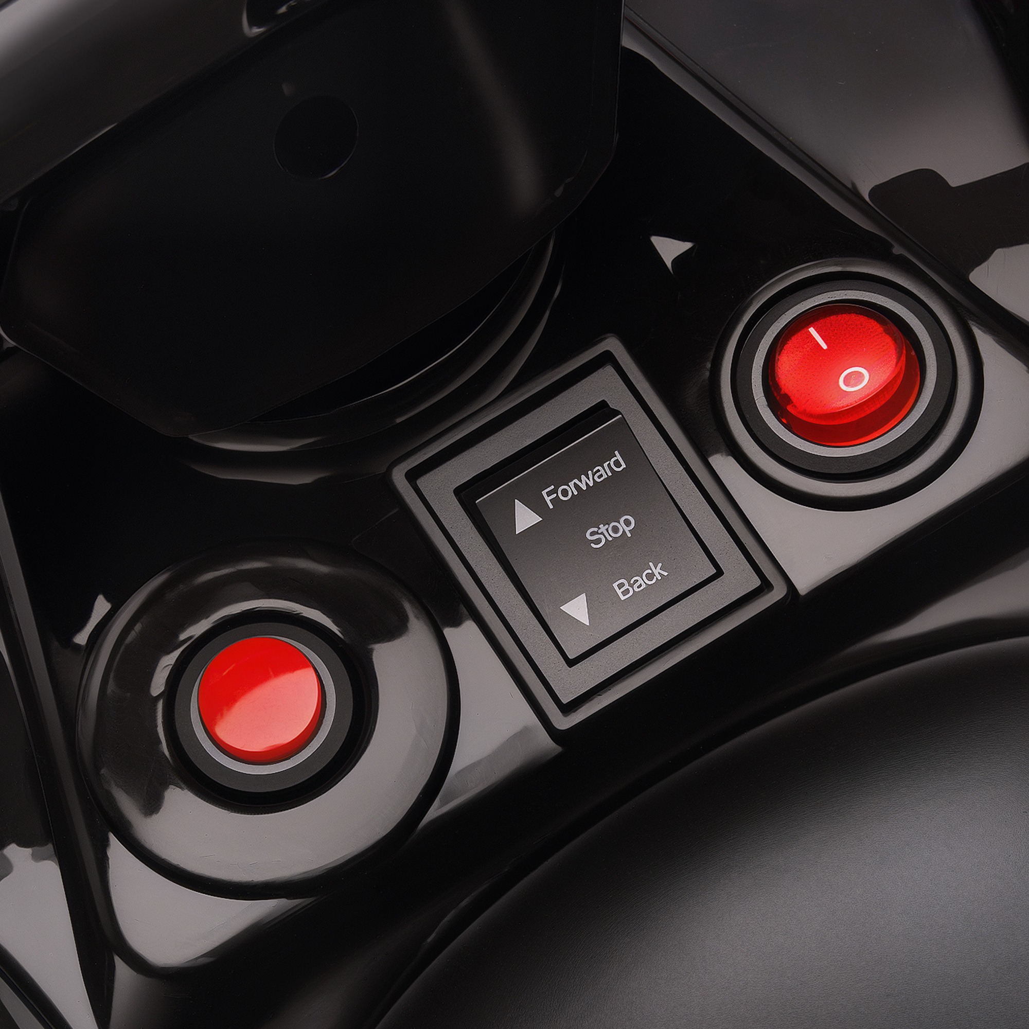 Kinder Quad Elektro 6V Kinderquad mit Vorwärts-, Rückwärtsfunktion, Musik, LED-Scheinwerfer Schwarz