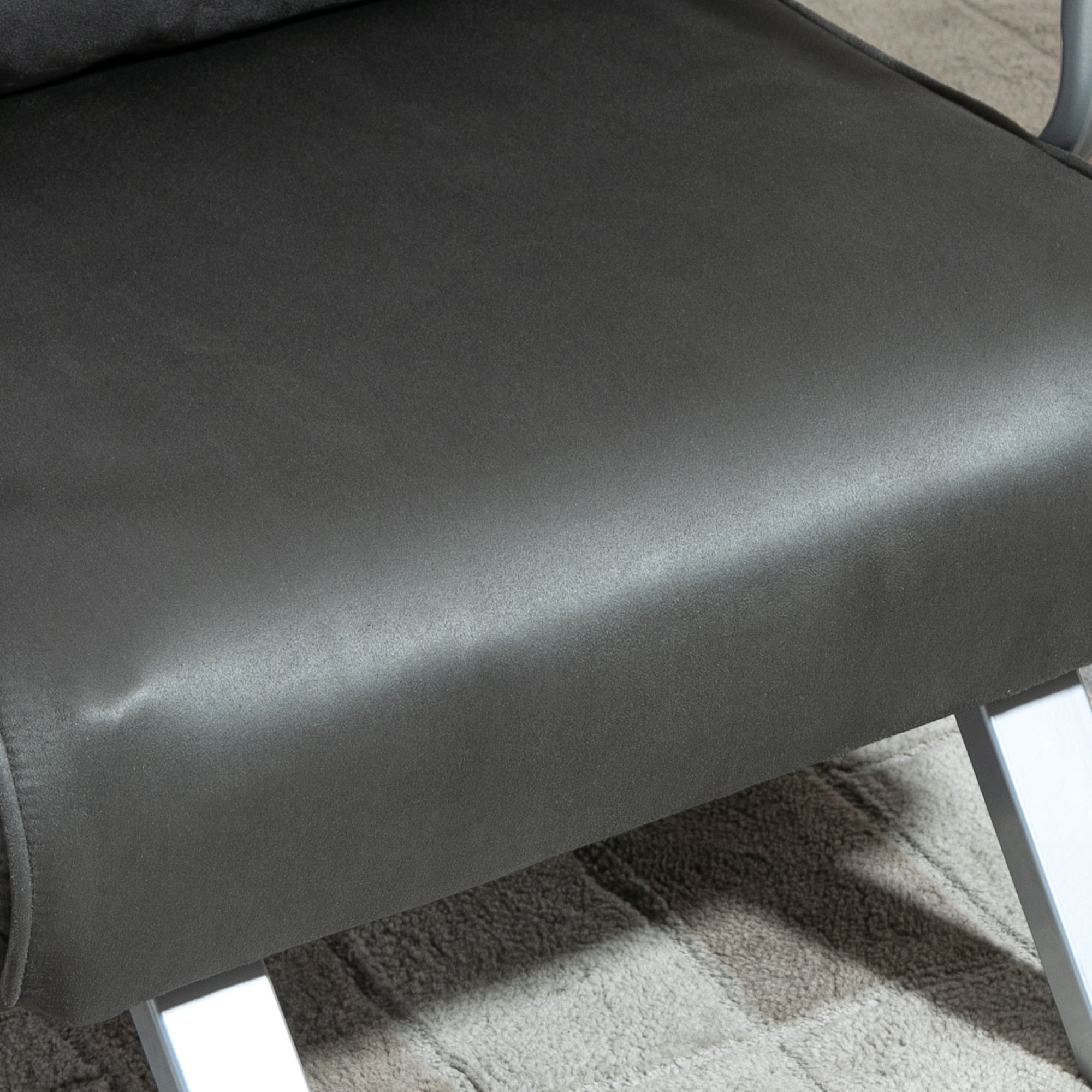 Relaxsessel Liegesessel Sessel, Liegefunktion, Gästebett, 65 cm x 69 cm x 80 cm, Grau