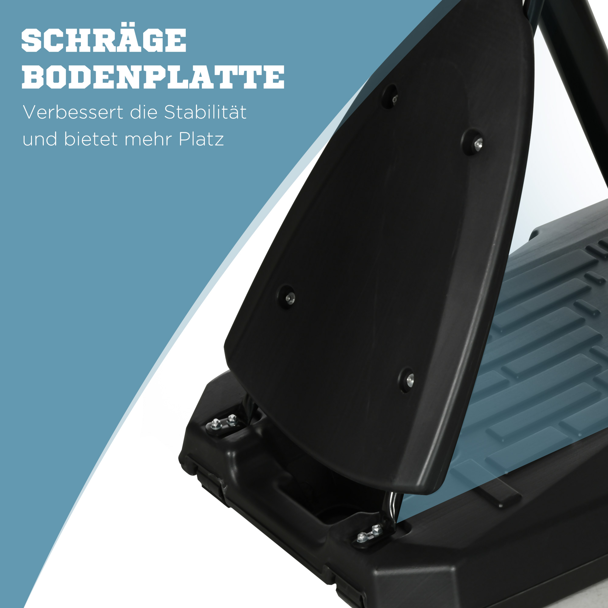 Basketballständer, verstellbare Korbhöhe 2,3-2,9 m, untere Pralllatte, befüllbare Basis, rot+schwarz