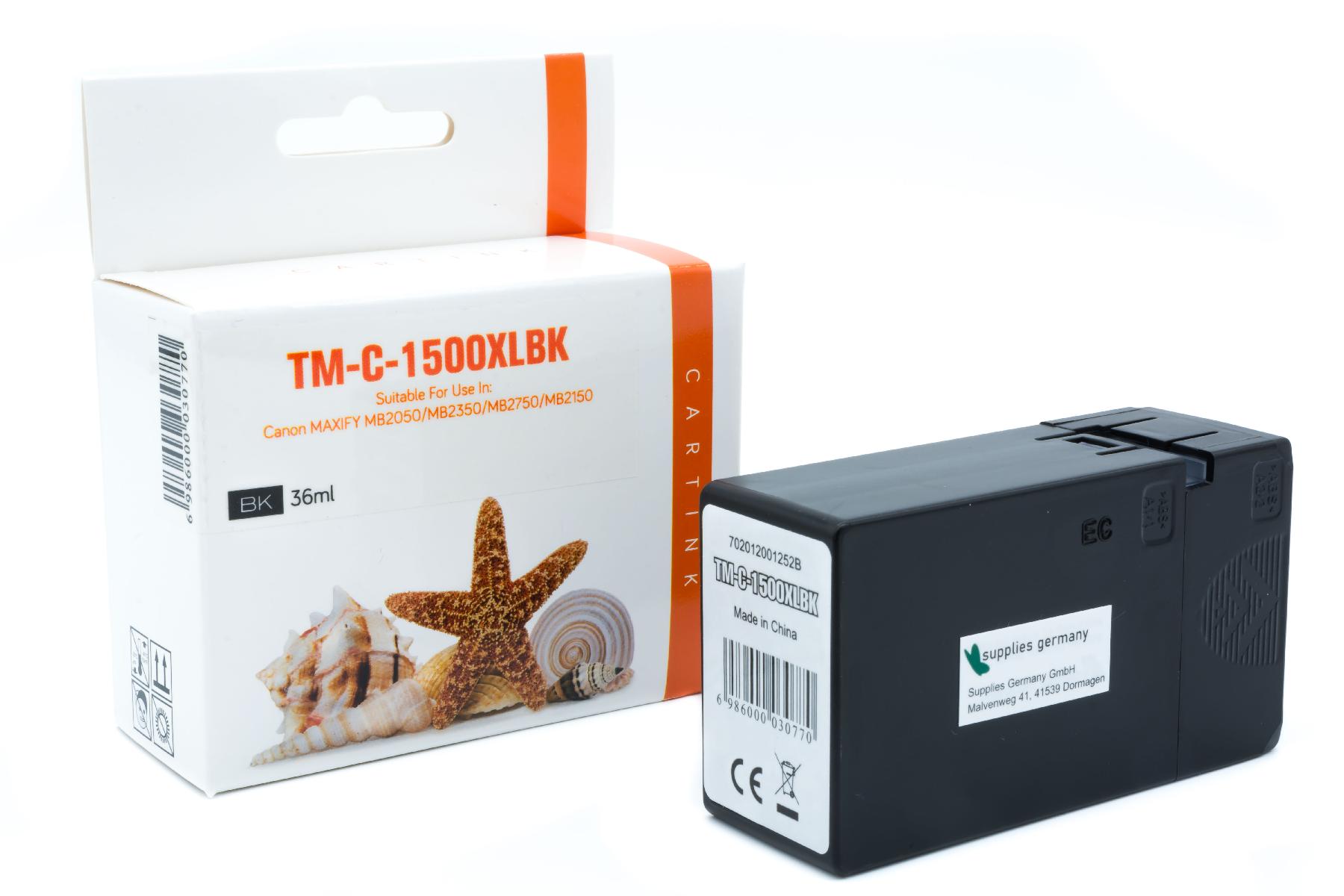 PGI1500BKXL alternativ Seestern Tinte schwarz für / 9182B001 / 36ml PGI1500BKXL alternativ Seestern Tinte schwarz für / 9182B001 / 36ml