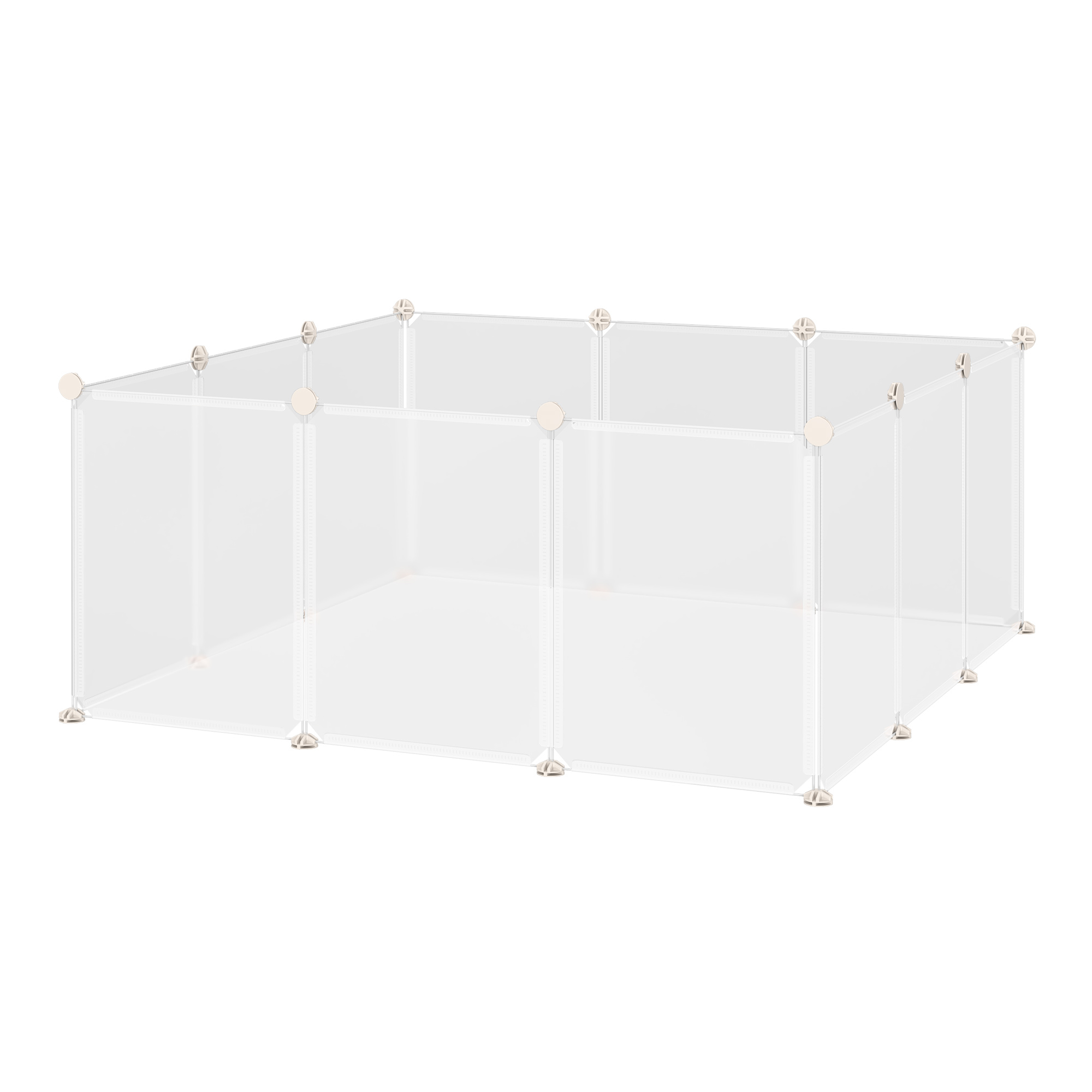 Freilaufgehege Laufgitter DIY Freigehege Gittergehege Absperrgitter Kleine Haustiere Laufstall für Innen 12 Platten Weiß Metall PP-Harz 105 x 105 x 45 cm Freilaufgehege Laufgitter DIY Freigehege Gittergehege Absperrgitter Kleine Haustiere Laufstall für Innen 12 Platten Weiß Metall PP-Harz 105 x 105 x 45 cm
