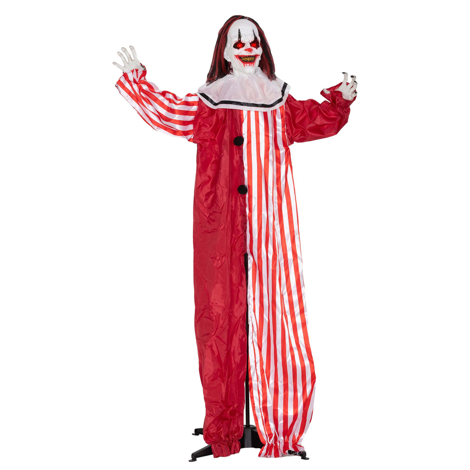 165 cm Halloween Dekoration Halloween Clown mit LED-Lichter, Soundfunktion Körper-Effekt 165 cm Halloween Dekoration Halloween Clown mit LED-Lichter, Soundfunktion Körper-Effekt