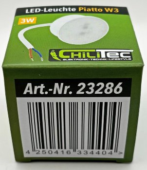 LED-Modul "Piatto W3" warmweiß, 120°, 2900K, 230V, 3W, 240lm, 50x24mm