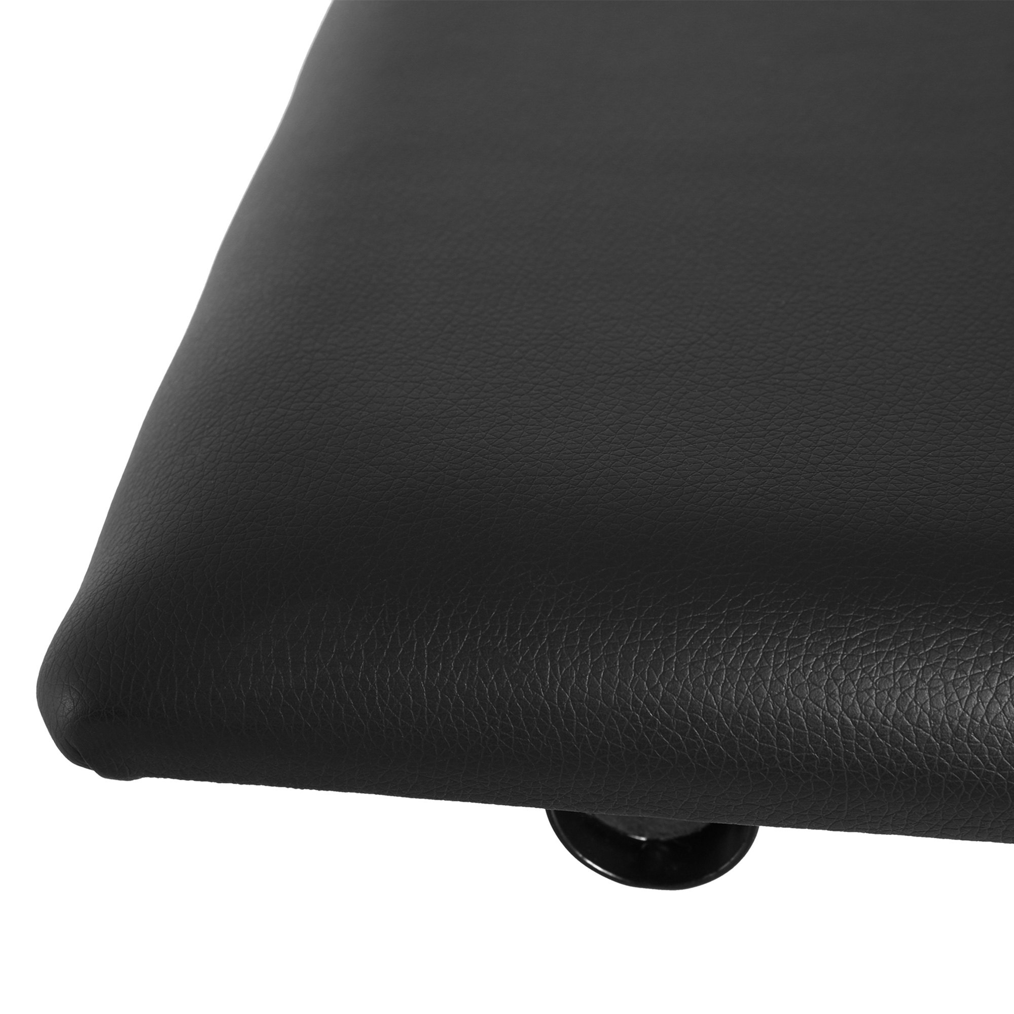 Klavierhocker Höhenverstellbar Klavierbank, X-förmiger Pianobank mit Kunstleder Kissen Klappbare Klavierstuhl für Piano Keyboard 39 x 29 x 37-47 cm Schwarz