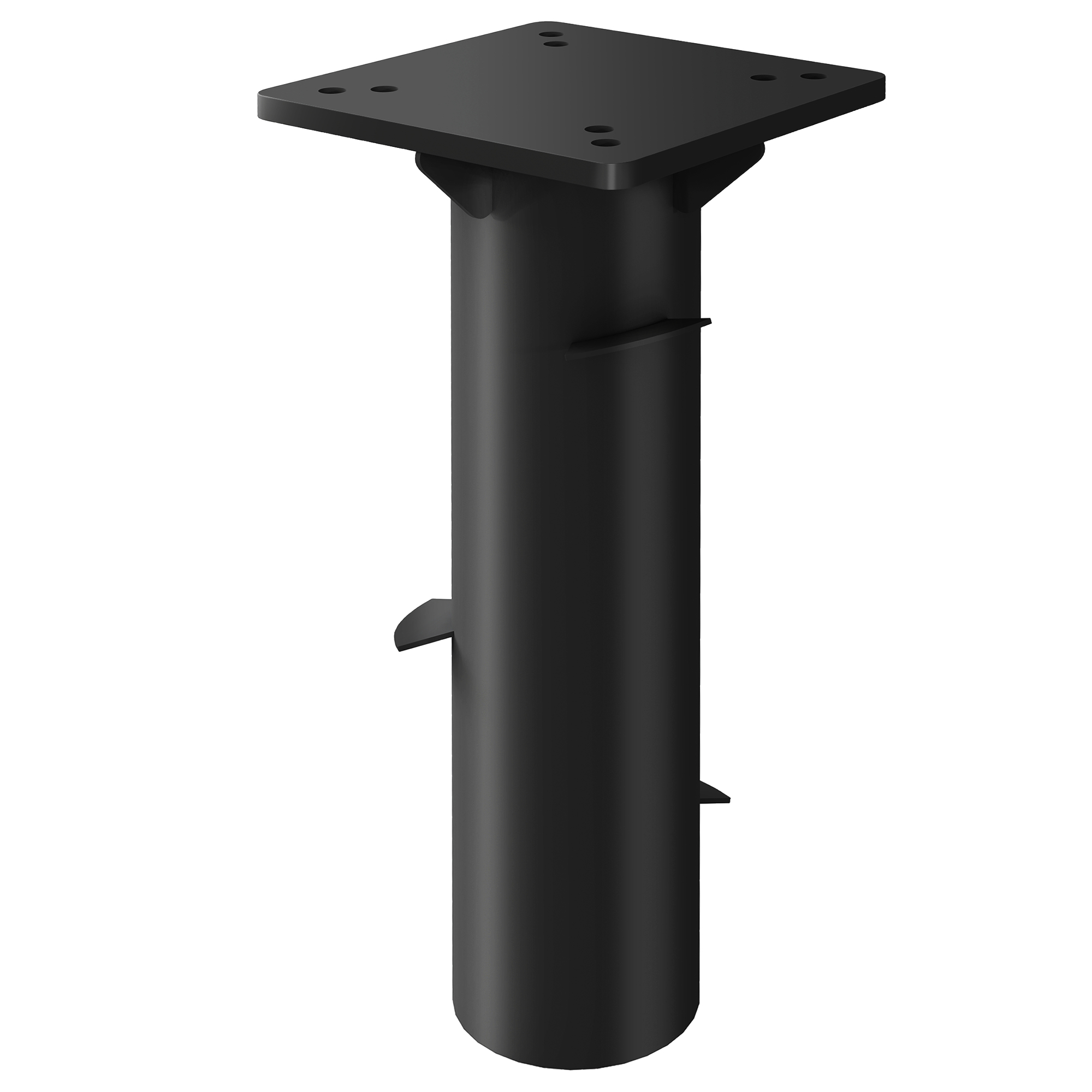 Schirmständer, Sonnenschirmbasis, Bodenhalter für Sonnenschirme, feste Installation, Metall, Dunkelgrau Schirmständer, Sonnenschirmbasis, Bodenhalter für Sonnenschirme, feste Installation, Metall, Dunkelgrau