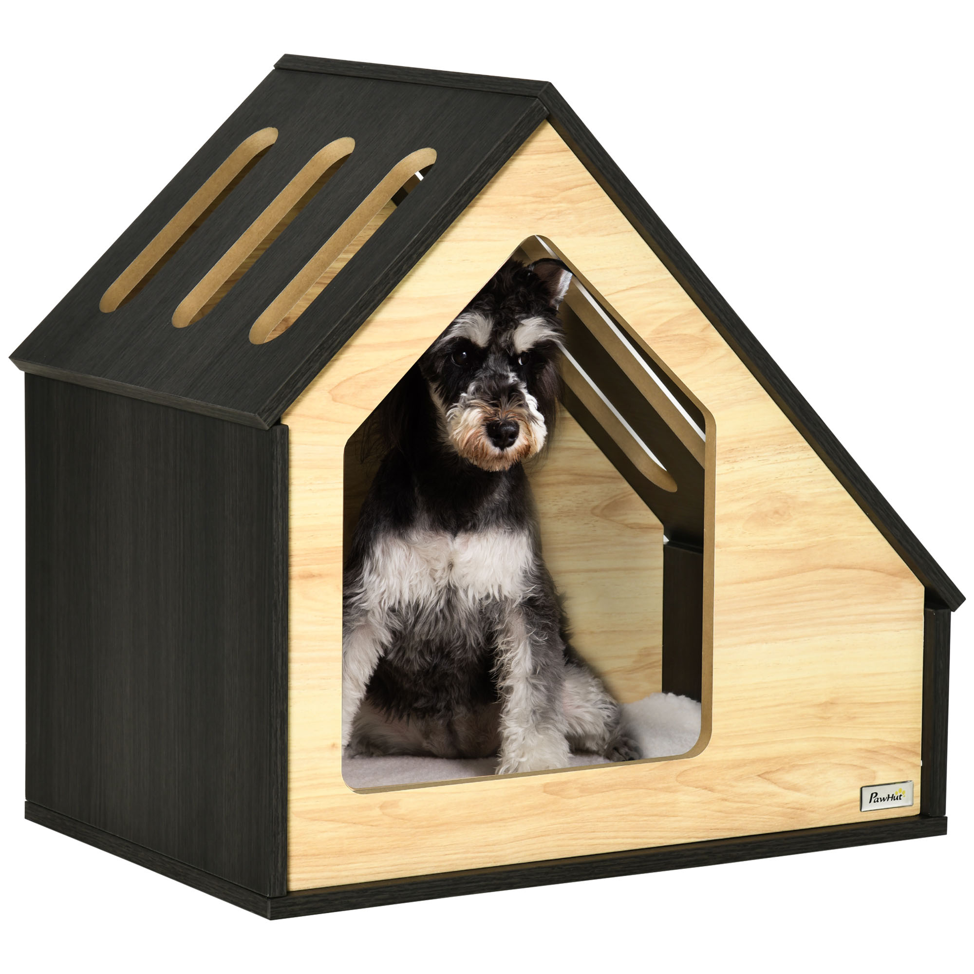 Hundehütte Indoor Hundehöhle mit Kissen Hundehaus Hundehöhle mit schrägem Dach Katzenhaus für kleine Hunde bis 8 kg 60 x 40 x 59,2 cm, Braun Hundehütte Indoor Hundehöhle mit Kissen Hundehaus Hundehöhle mit schrägem Dach Katzenhaus für kleine Hunde bis 8 kg 60 x 40 x 59,2 cm, Braun