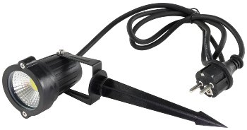 LED Gartenleuchte "CT-GS5" 5W, IP44, 230V, 1,5m Kabel+Erdspieß, warmweiß