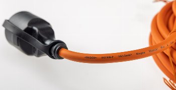 Verlängerungskabel 5m, IP44, Orange / H07RN-F 3G1,5 , Stecker / Kupplung