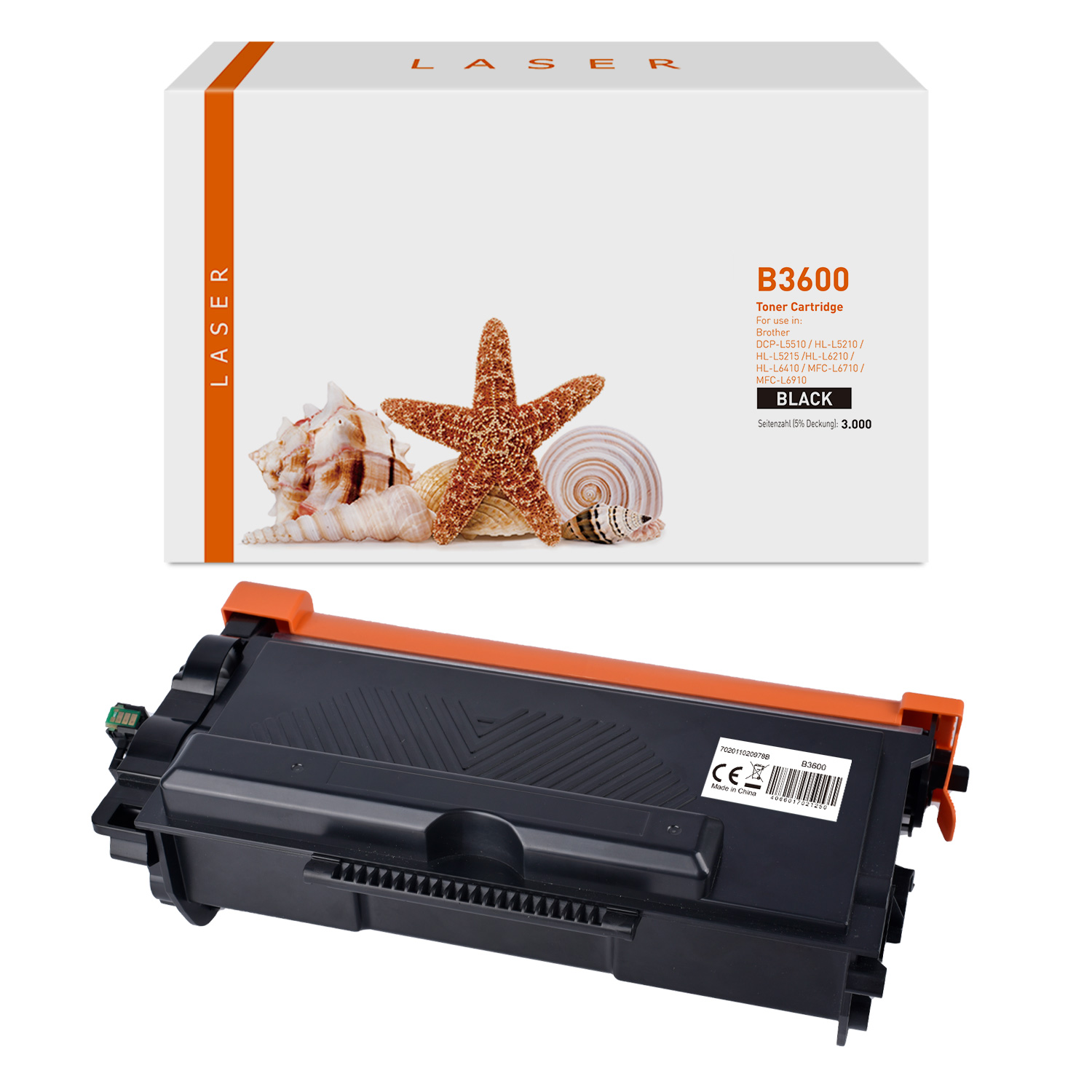 TN3600 alternativ Toner black für Brother / TN3600 / 3.000 Seiten