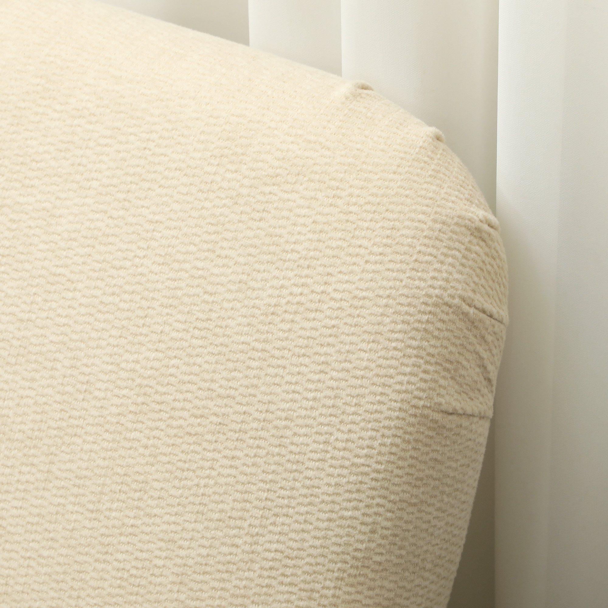 Zweisitzer-Sofa, kompakt, hautfreundlicher Bezug, bis 240 kg, 130x74x79 cm, Cremeweiß