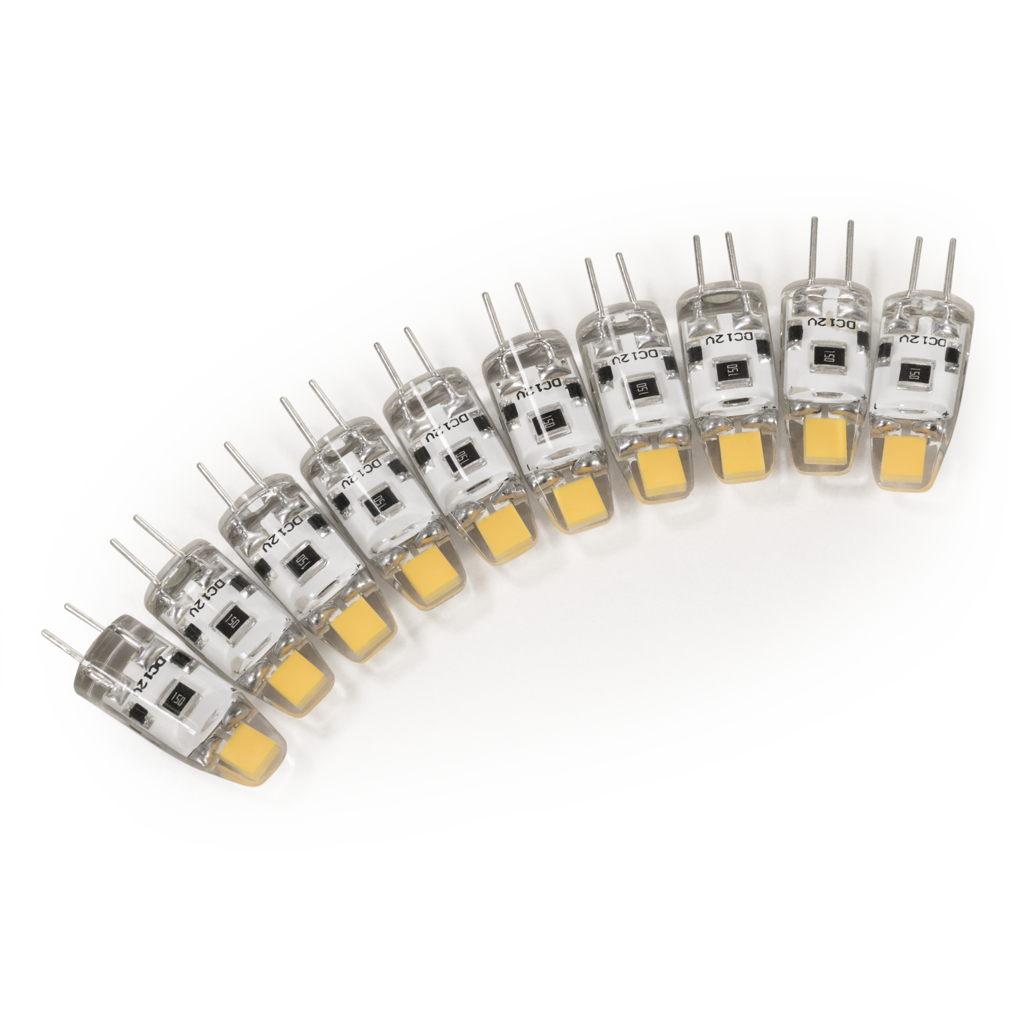 LED-Stiftsockellampe McShine ''Silicia COB'', G4, 1W, 110lm, warmweiß, 10er-Pack