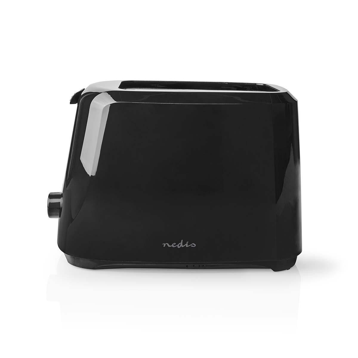 Toaster | 2 Brotscheiben | 2 Steckplätze | Bräunungsstufen: 6 | schwarz