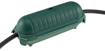 Kabelschutzbox für Aussen IP44 / LxØ 21x8cm, mit Wandhalterung, Grün