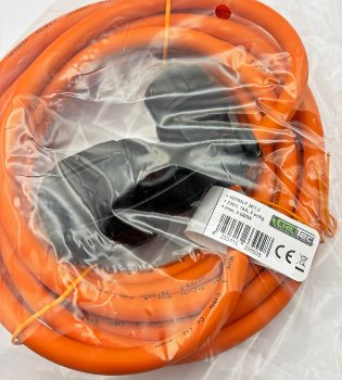 Verlängerungskabel 5m, IP44, Orange / H07RN-F 3G1,5 , Stecker / Kupplung