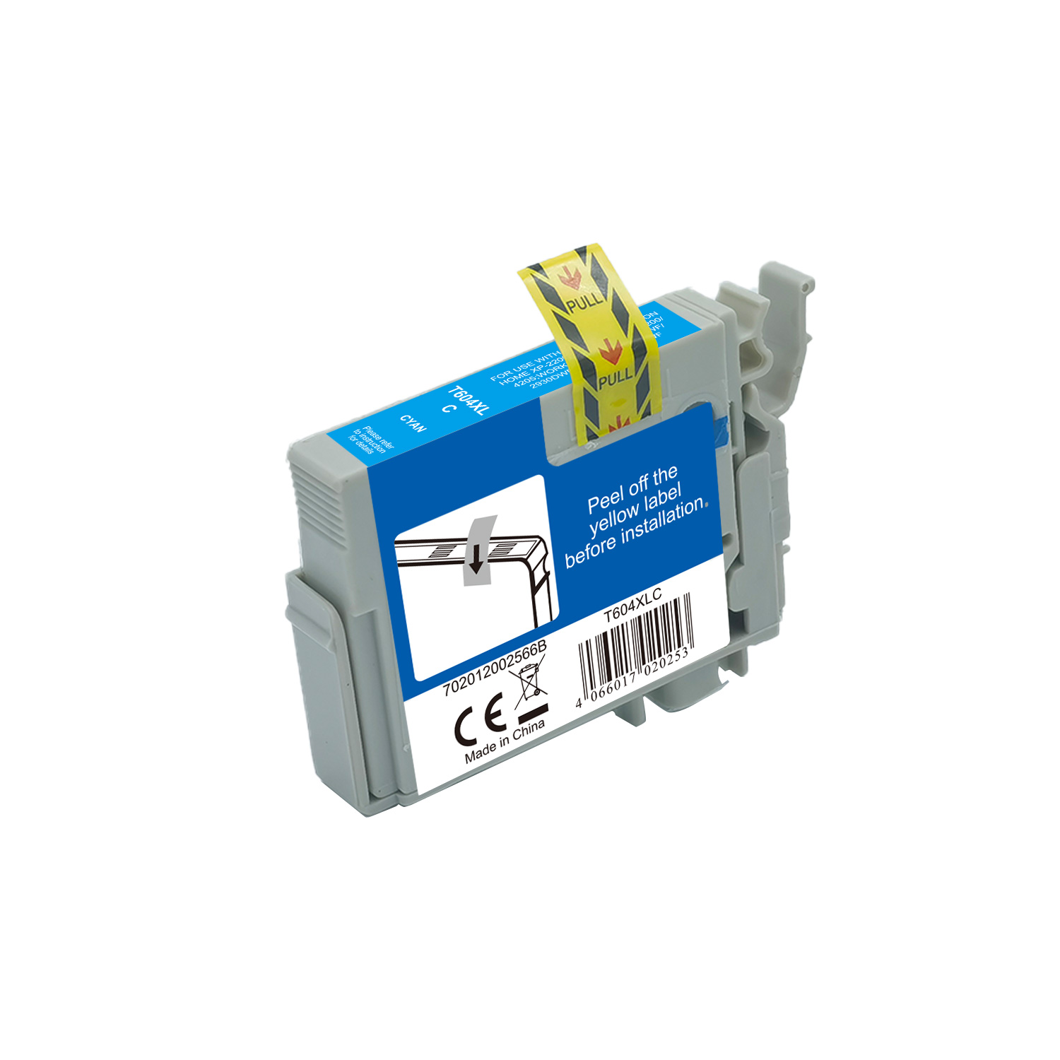 T604XLC alternativ Tinte Cyan für Epson / C13T10H24010 / 7ml / 400 Seiten T604XLC alternativ Tinte Cyan für Epson / C13T10H24010 / 7ml / 400 Seiten