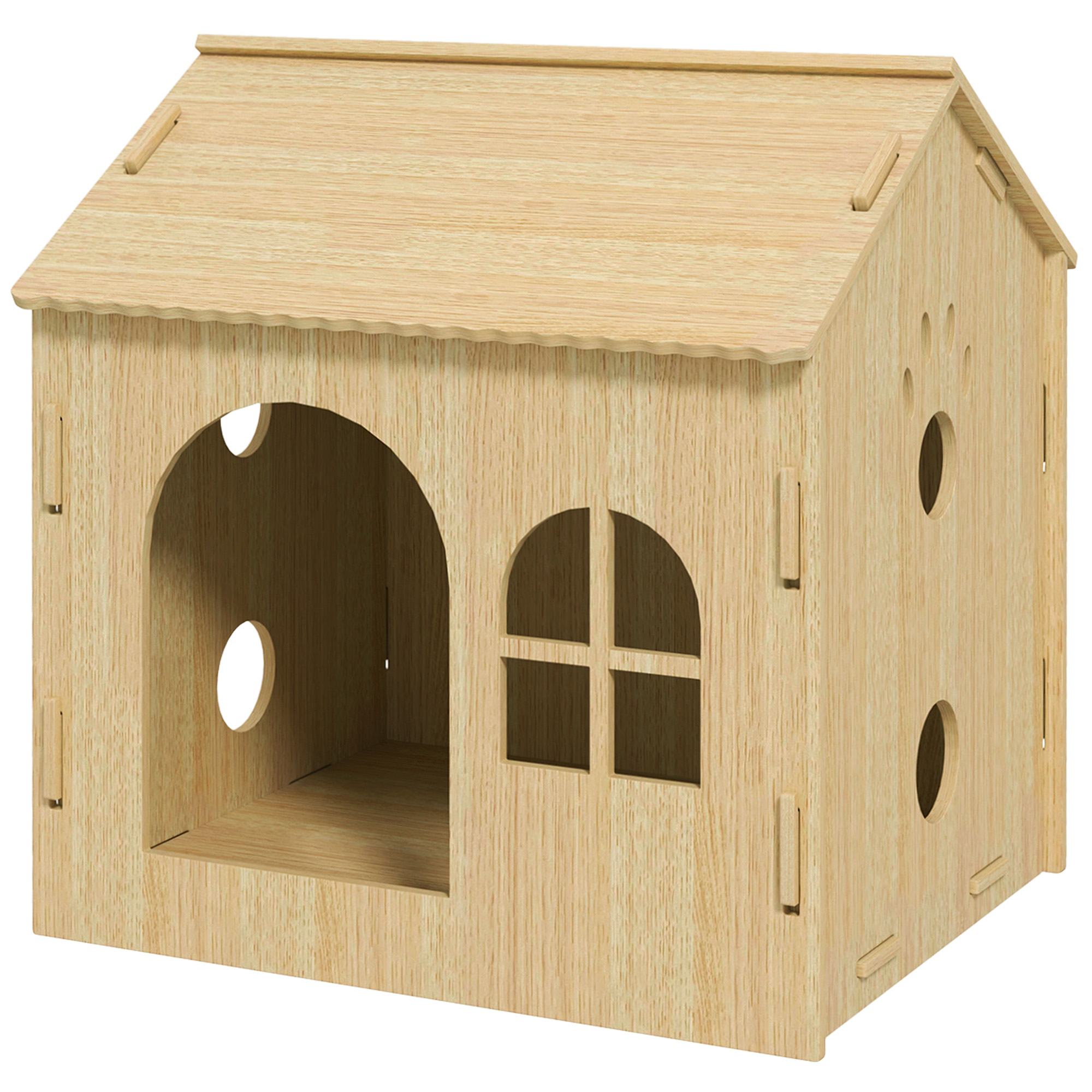 Hundehütte/Katzenhaus für Indoor, niedliches Design, 50 x 41 x 51 cm Hundehütte/Katzenhaus für Indoor, niedliches Design, 50 x 41 x 51 cm