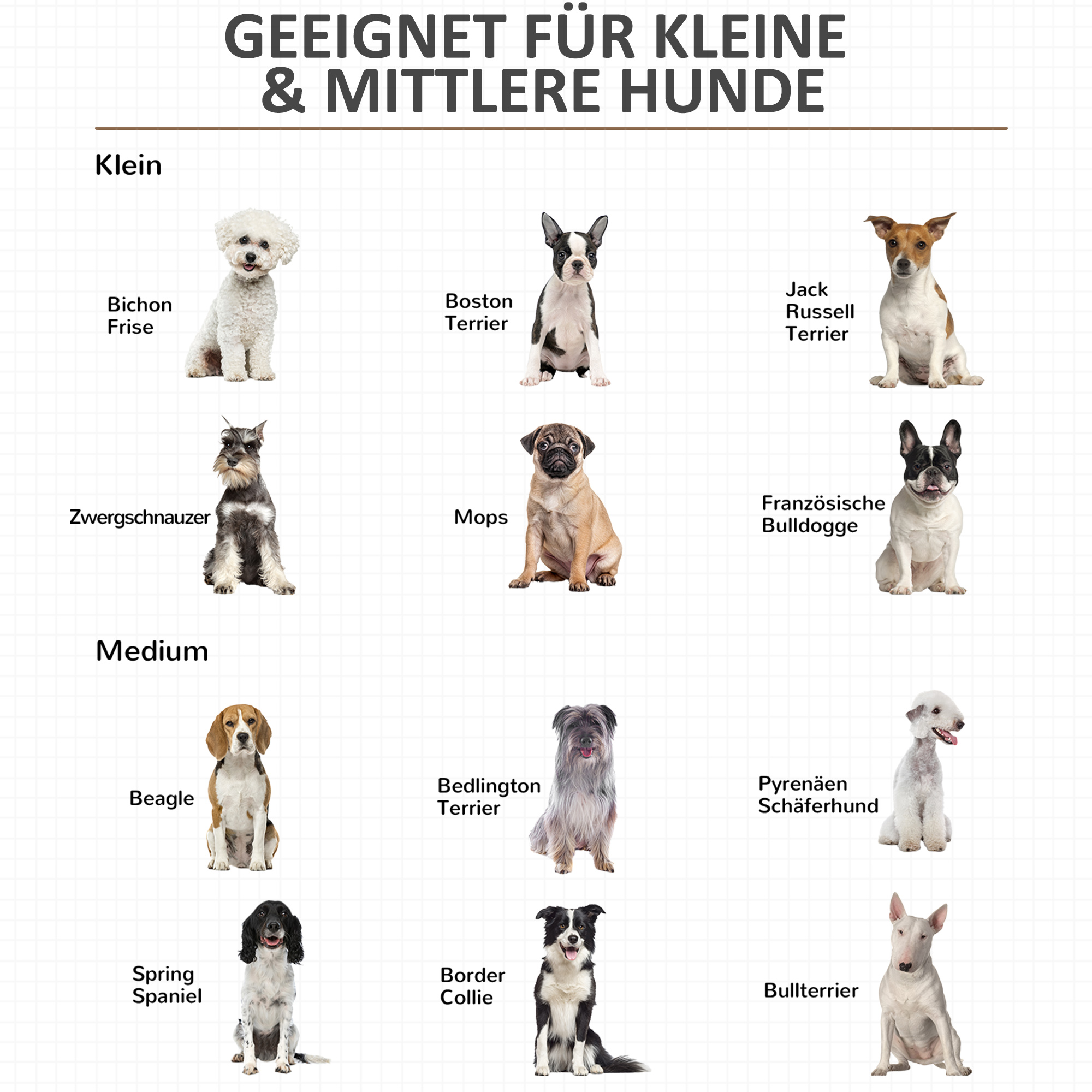 Hundekäfig aus Holz, Hundebox, Transportbox, mit Kissen, 86 cm x 60 cm x 70 cm Holzwerkstoff Stahl Weiß + Grau