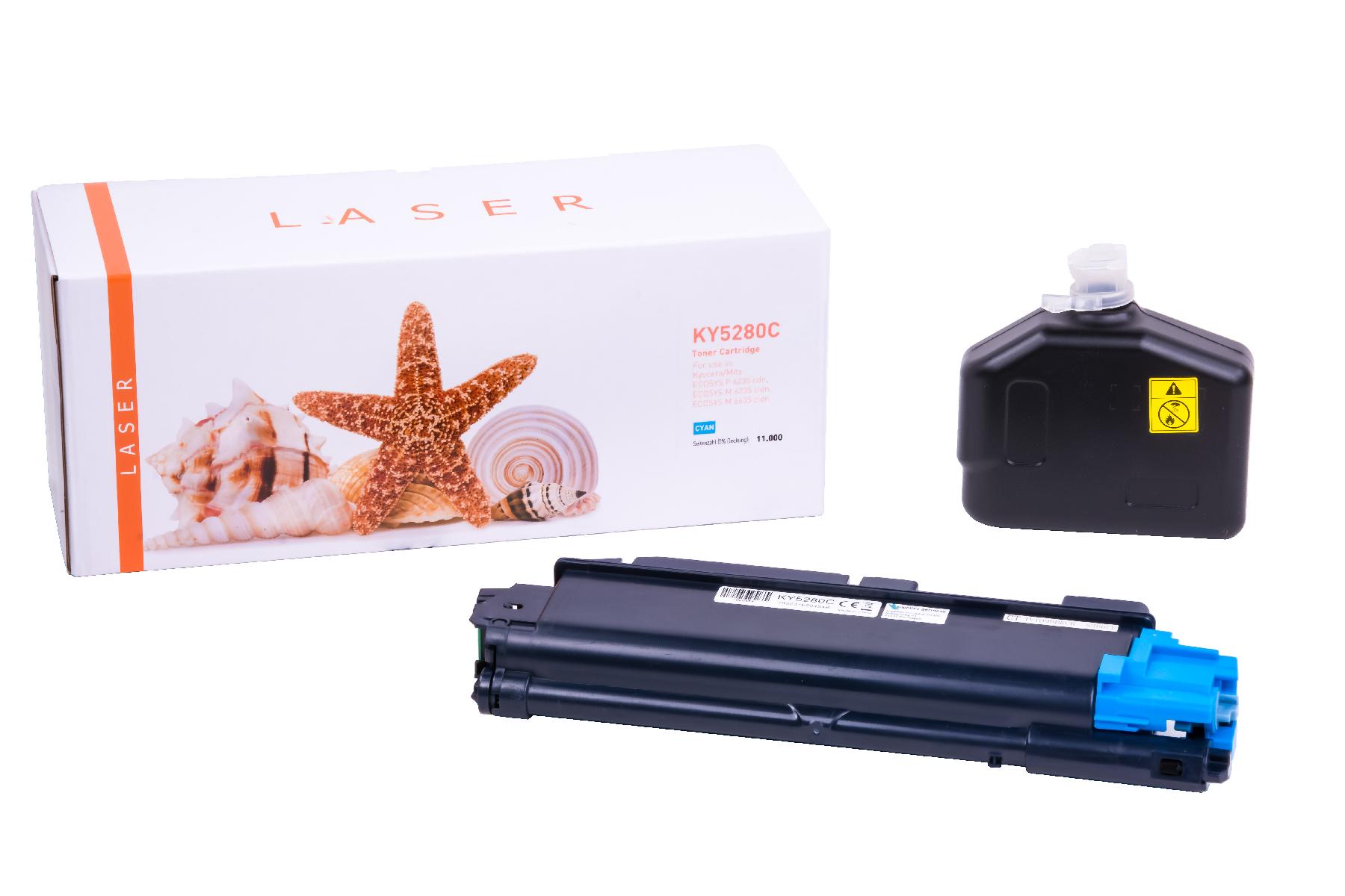 TK5280C alternativ Toner cyan für Kyocera / TK5280C / 11.000 Seiten