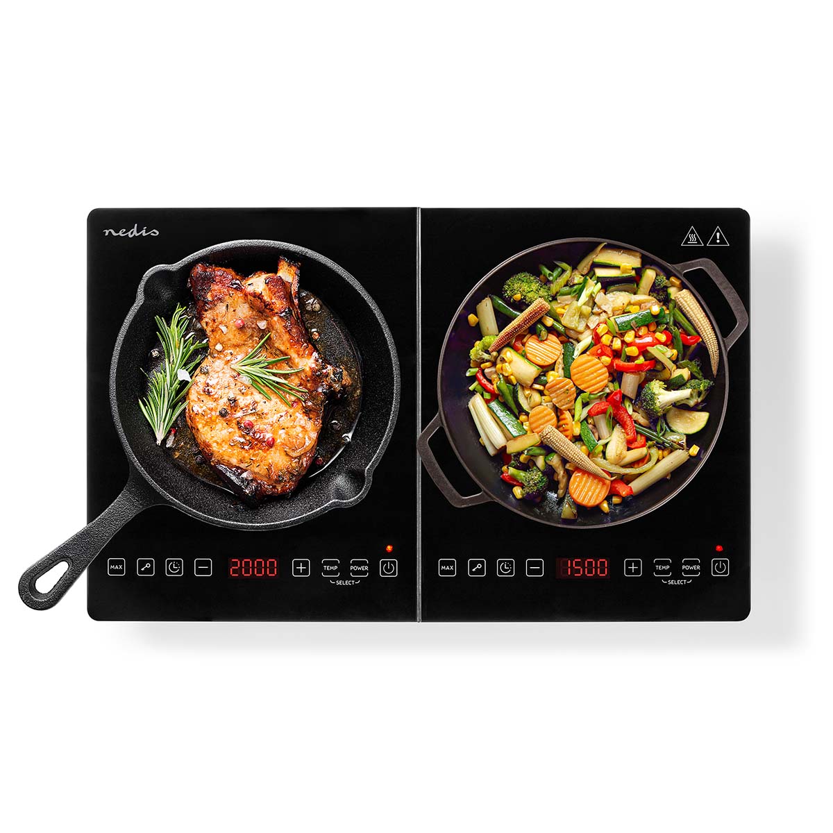 Induktionsherd | Kpchzone: 2 | 3500 W | Überhitzungsschutz | schwarz | Timer | Turbo Aktion | Kindersicherung Induktionsherd | Kpchzone: 2 | 3500 W | Überhitzungsschutz | schwarz | Timer | Turbo Aktion | Kindersicherung