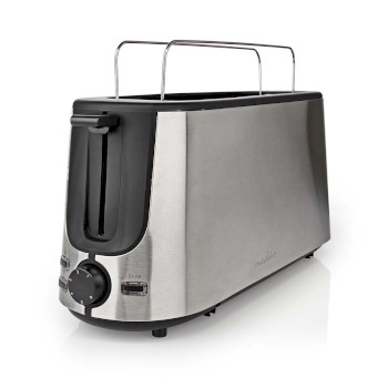 Toaster | 1 Langer Schlitz | Bräunungsstufen: 6 | Auftaufunktion | Aluminium
